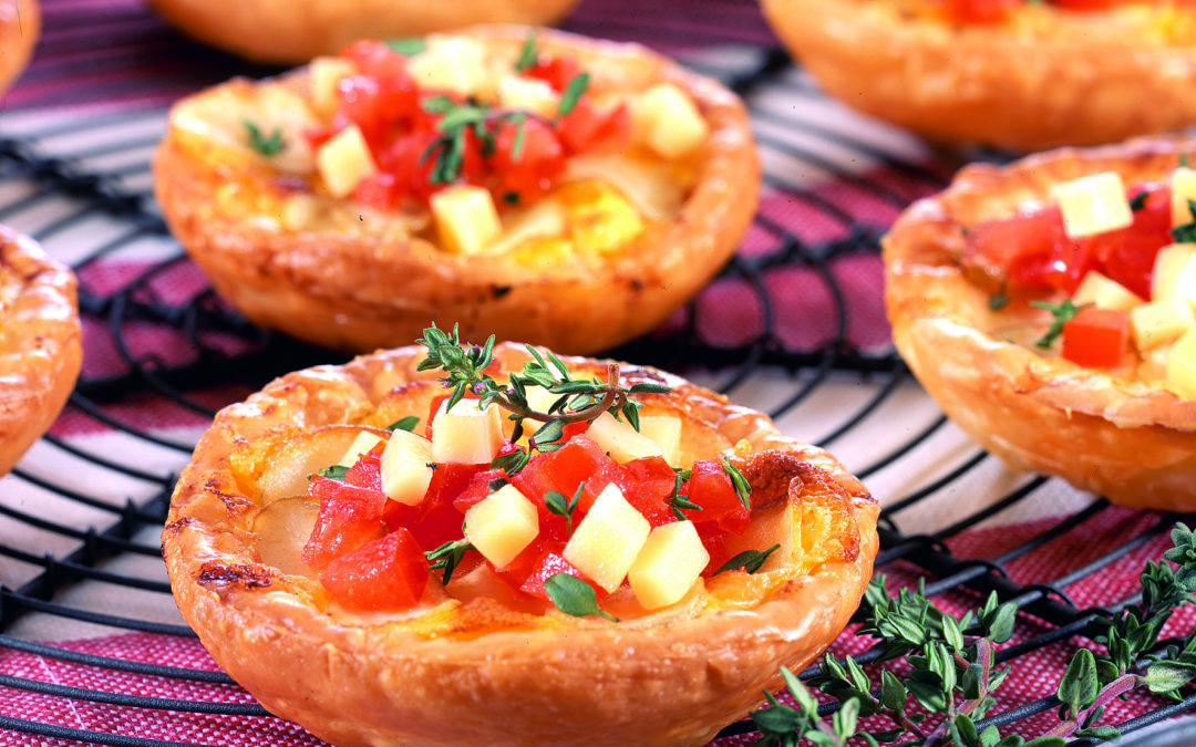 Mini quiches apéritif au Vacherin Fribourgeois AOP
