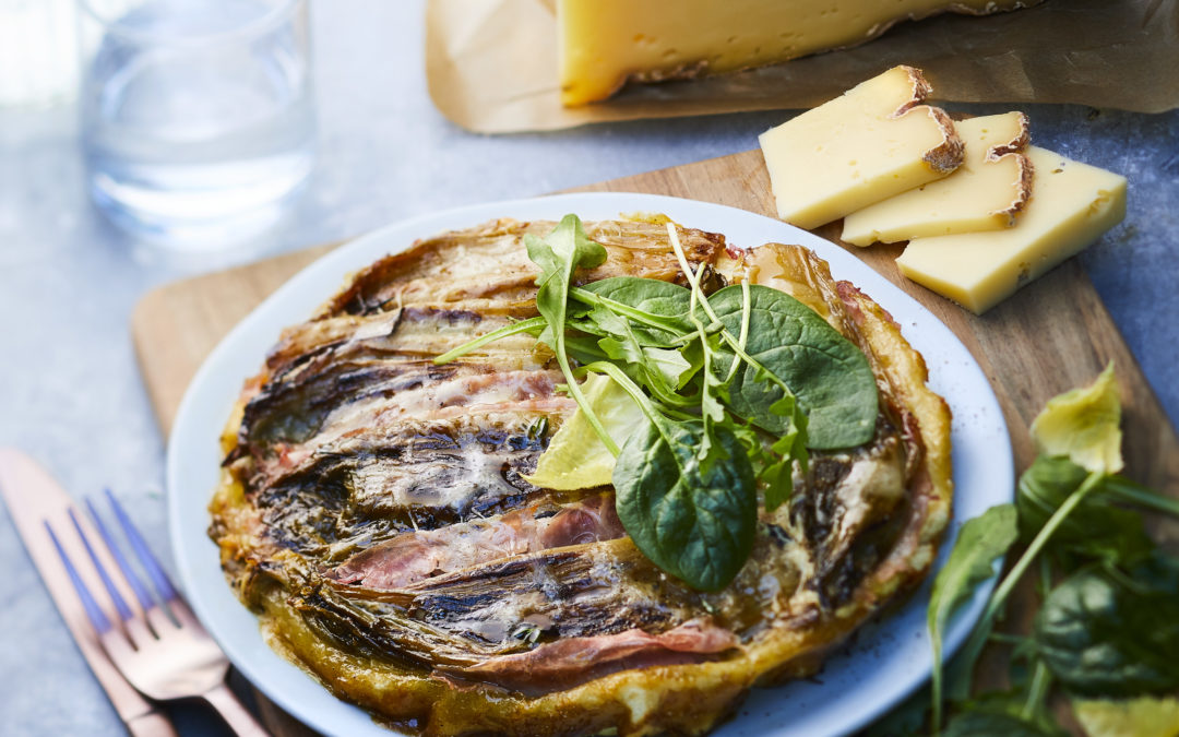 Tatin d’endives au jambon et au Vacherin Fribourgeois AOP