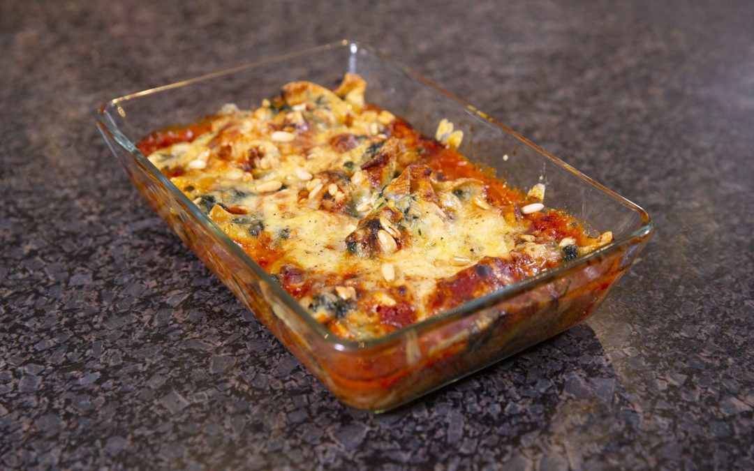 Conchiglioni mit Spinat und Vacherin Fribourgeois AOP Füllung