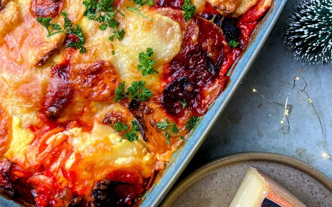 Gratin hivernal de légumes gratiné au Vacherin Frinbourgeois AOP