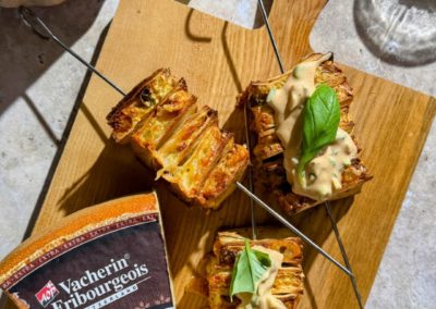 Veggie Cheeseburger-Spiesse Mexican Style mit Vacherin Fribourgeois AOP